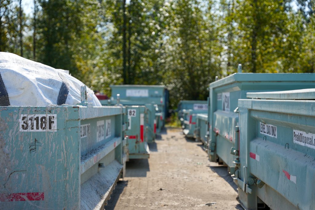 peak disposal bin sizes