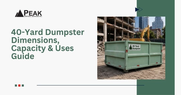 40-Yard Dumpster Dimensions, Capacity & Uses Guide
